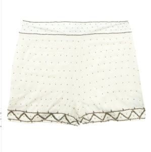 Misha Barton Greta Beaded Shorts in Rose & Ivory
